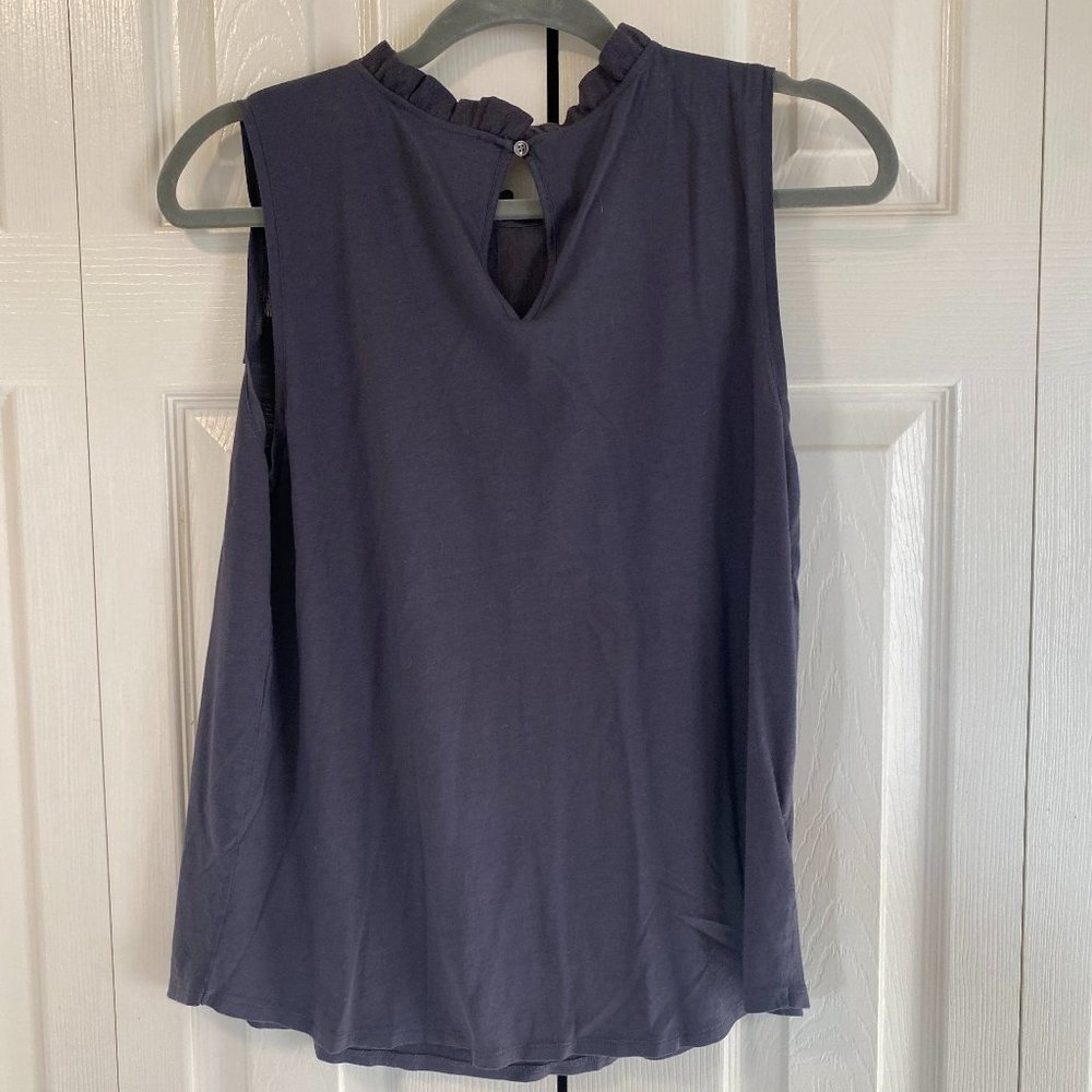 Loft blue sleeveless top size Medium